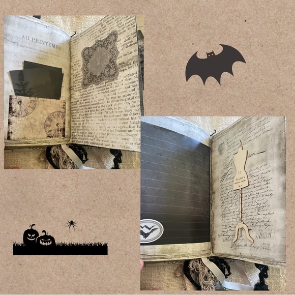 Haloween Junk Journal Homemade. 54 pages. 5x7 - Picture 8 of 15